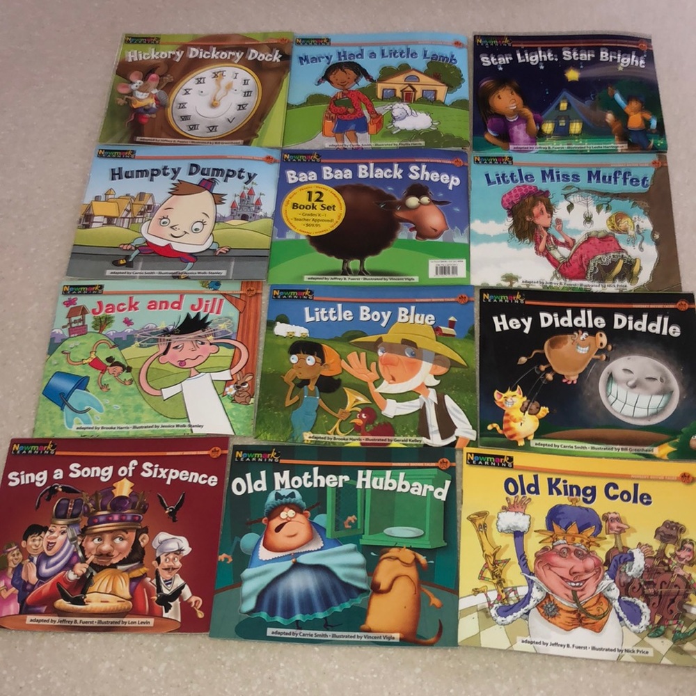 12 Nursery Rhyme Books by Newmark Learning